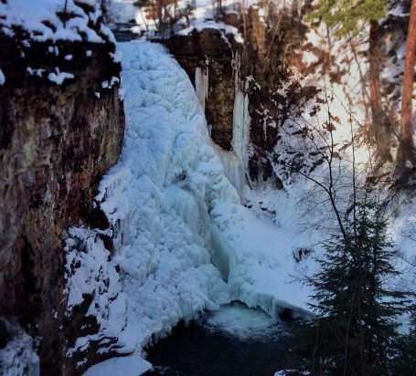 The falls - in the icy clutch of winter