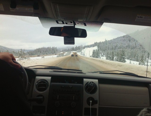 The Coquihalla from the back seat driver
