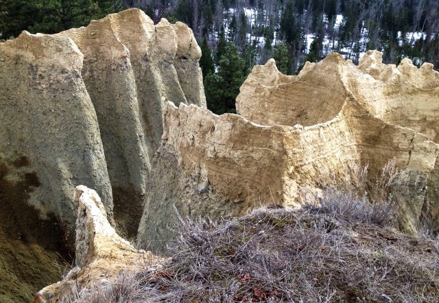 Layering of soil and erosion over time
