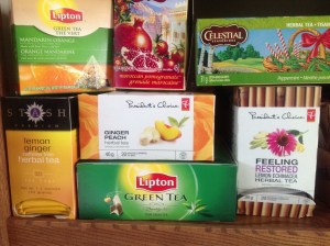 My tea selection at work